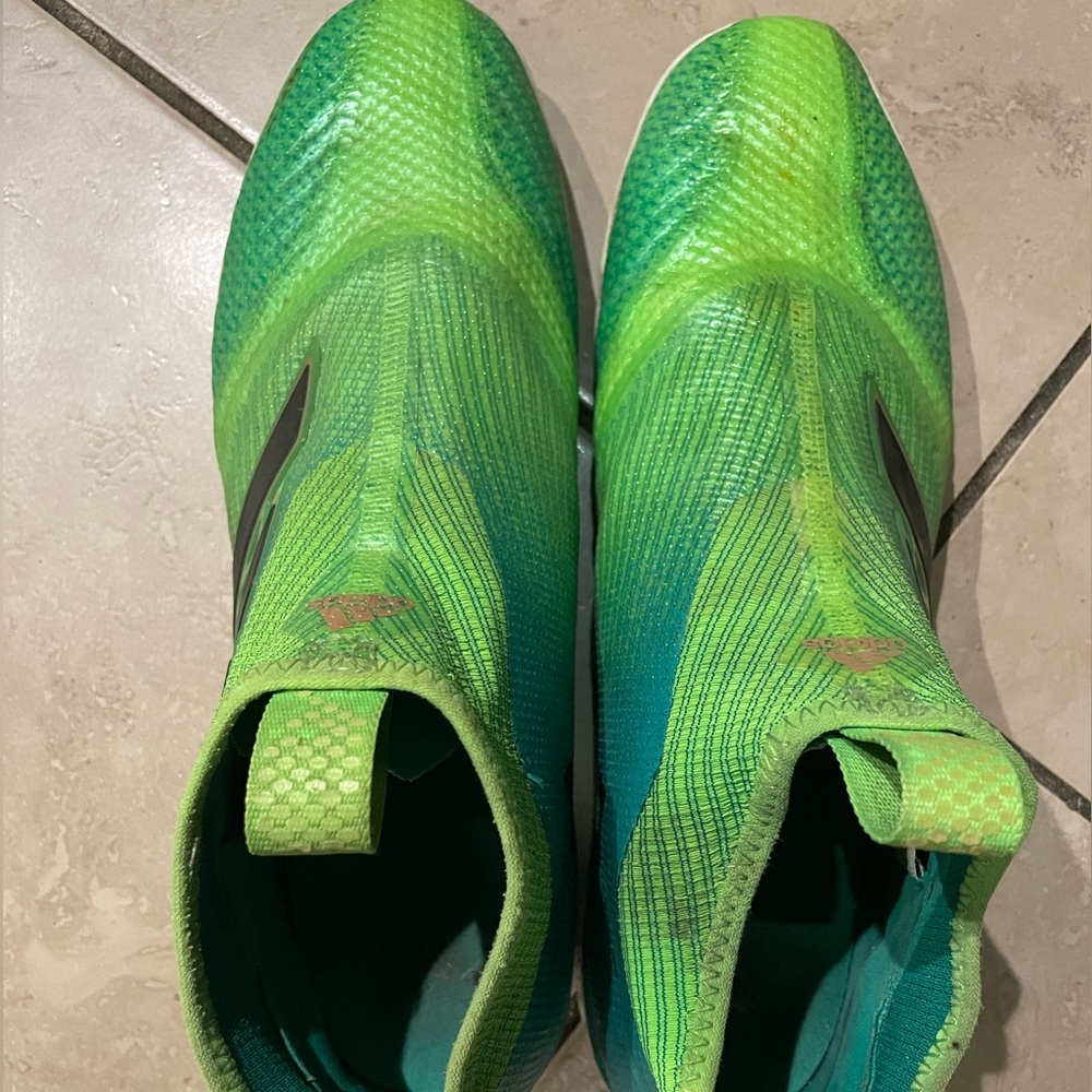 Adidas Green and Teal Sports Cleats